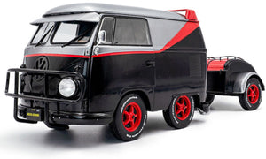 Solido vw t1 kool kombi + aanhanger the a-team '24 schaal 1:18