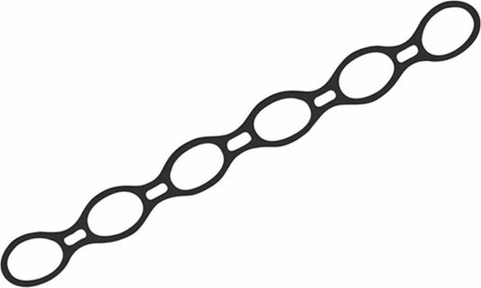 Avento fitness expander band - helix - zwart - ca. 100 x 10 cm