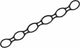 Avento fitness expander band - helix - zwart - ca. 100 x 10 cm
