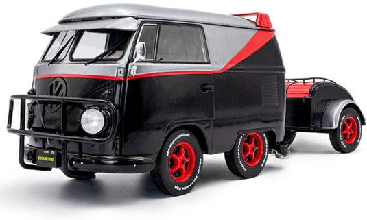 Solido vw t1 kool kombi + aanhanger the a-team '24 schaal 1:18