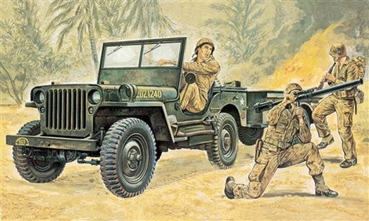 Italeri 0314 jeep - wwii willys mb - schaal 1:35 - militair voertuig modelbouwset