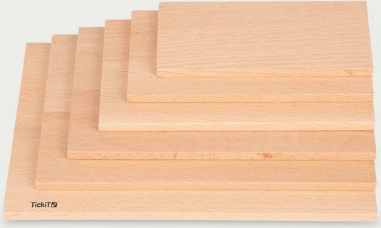 Tickit ® natural architect rectangular panels - 6 stuks