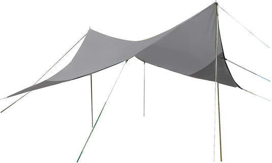 Bo-camp - tarp - travel ruit - 4-hoekig - 5x5 meter