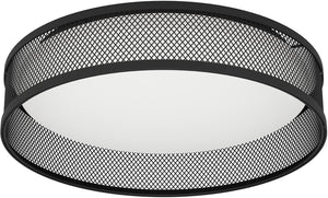 Eglo luppineria plafondlamp - led - ø 38,5 cm - zwart|wit - staal