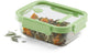 Lékué vershouddoos glas 1520 ml - rechthoek - green