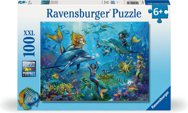 Afbeelding laden in galerijviewer, Ravensburger puzzel mermaid - legpuzzel - 100 xxl stukjes
