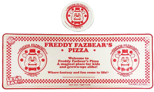 Fanattik five nights at freddy's desk pad coaster set stationery