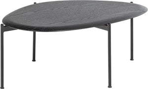 Woood kota salontafel - mdf fineer - zwart - 36x92x68
