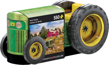 Eurographics puzzel vintage tractor - 550 stukjes - metalen doos.