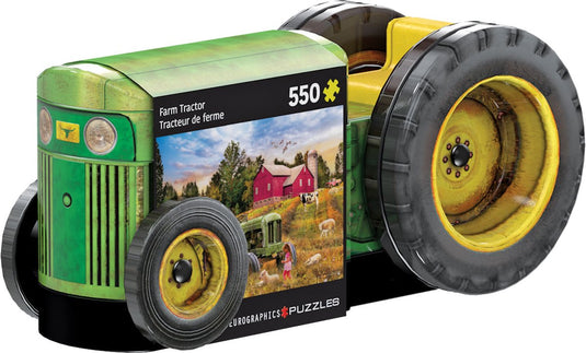 Eurographics puzzel vintage tractor - 550 stukjes - metalen doos.