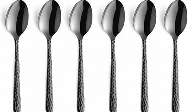 Amefa felicity - zwart - 6 theelepels - 6 koffielepels - vaatwasmachinebestendig