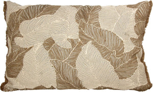 Hd collection cushion palm leaf cotton natural 40x60cm