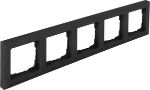 Q-link s-line afdekraam 5-voudig - zwart
