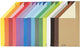 Creotime karton - a4 kleurrijk knutselkarton - diy creatief karton - papier voor hobbyprojecten - 250grams - color bar papier - set van 16 vellen