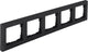 Q-link s-line afdekraam 5-voudig - zwart