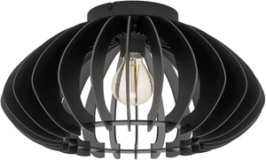 Eglo cossano 3 plafondlamp - e27 - ø 45 cm - zwart
