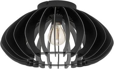 Eglo cossano 3 plafondlamp - e27 - ø 45 cm - zwart