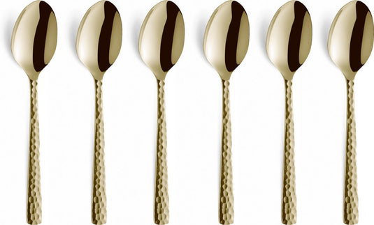 Amefa felicity - champagne - 6 theelepels - 6 koffielepels - vaatwasmachinebestendig