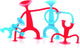 Bilibo oogi familie met 4 actiefiguren