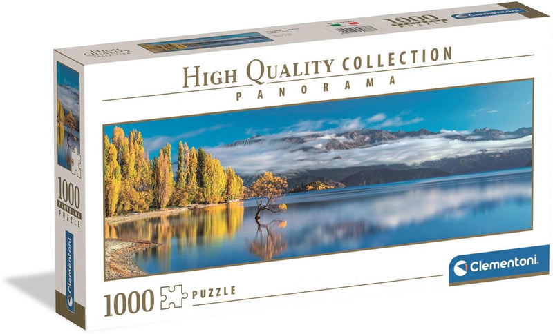 Afbeelding laden in galerijviewer, Clementoni panoramapuzzel wanaka's gouden weerspiegelingen, 1000st.
