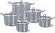 Bk q-linair master glas 5-delige pannenset- veilig afgietsysteem - rvs - pfas-vrij