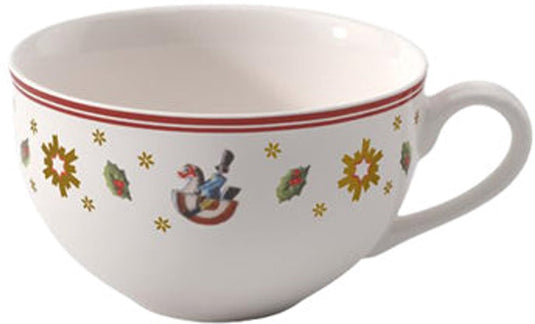 Villeroy boch toy's delight koffiekop kerst - 0.20 liter - rood wit