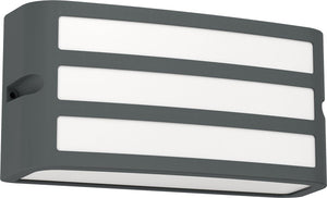 Eglo camarda wandlamp buiten - e27 - 22 cm - antraciet en wit