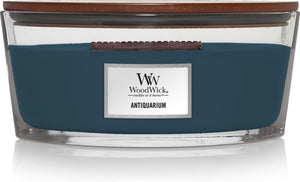 Woodwick heartwick flame ellipse geurkaars - antiquarium - 50 branduren