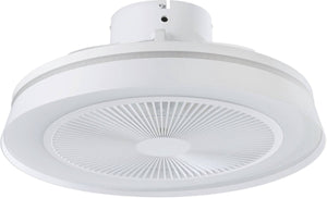 Eglo vallonia plafondventilator met lamp - ø 48 cm - 3 snelheden - instelbaar wit licht - rgb - dimbaar - dc energy saving - wit