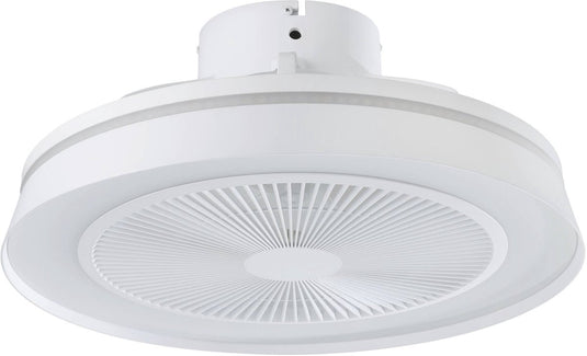 Eglo vallonia plafondventilator met lamp - ø 48 cm - 3 snelheden - instelbaar wit licht - rgb - dimbaar - dc energy saving - wit