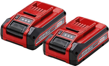 Einhell twinpack 4.0 ah plus accu - power x-change - 18 v li-ion - 2x 4.0 ah accu - max. vermogen: 900 w - active accu management systeem