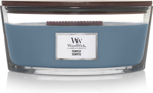 Woodwick heartwick flame ellipse geurkaars - tempest - 50 branduren