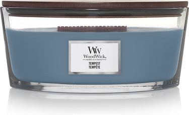 Woodwick heartwick flame ellipse geurkaars - tempest - 50 branduren