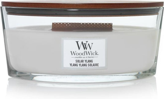 Woodwick heartwick flame ellipse geurkaars - solar ylang - 50 branduren