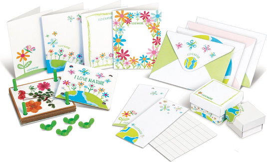 4m knutselen - bloemenpers - creatief speelgoed - hobbypakket bloemen - green creativity - 5 jaar