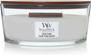 Woodwick heartwick flame ellipse geurkaars - solar ylang - 50 branduren