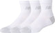 New balance active qtr socks 3 pack unisex sportsokken - white