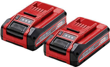Einhell twinpack 3.0 ah plus accu - power x-change - 18 v li-ion - 2x 3.0 ah accu - max. vermogen: 900 w - active accu management systeem