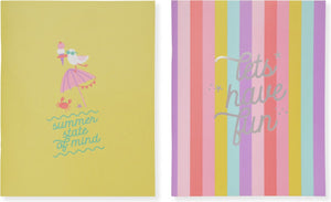 Kangaro schriften - beach happy - a5 - lijn - 4 stuks
