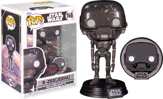Funko pop! star wars: across the galaxy – k-2so jedha with pin