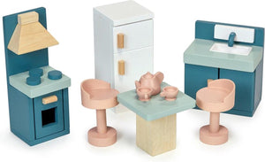 Mentari houten keuken speelgoed set - poppenhuis accessoires.