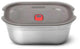 Black blum black+blum steel food box large - meal prep - 206x159x79mm - grijs rood