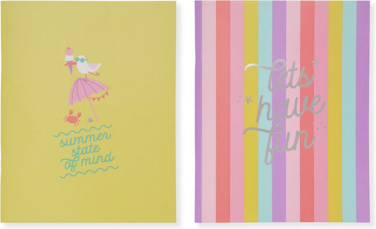 Kangaro schriften - beach happy - a5 - lijn - 4 stuks