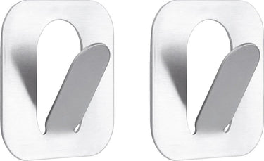 Tiger - handdoekhaak paperclip - 2 stuks - rvs geborsteld
