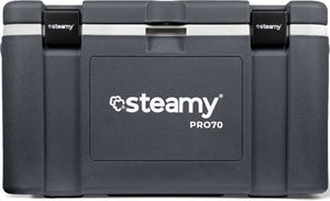 Steamy pro 70 - grote koelbox - extra goed geïsoleerd - 70 liter - grijs