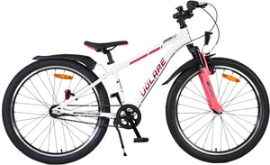 Volare xc race kinderfiets - 24 inch - wit roze - shimano nexus 3