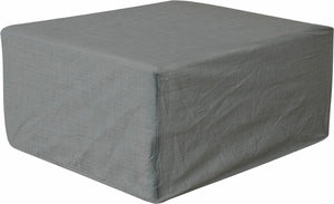 Eurotrail waterdichte beschermhoes voetenbank salontafel, cantonic 100x100x50 cm, grijs