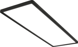 B.k.licht briloner slim - led plafonniere - plafondlamp - paneel ultraplat - 4.000 k neutraal wit licht - 58x20x3cm (lxbxh) - zwart