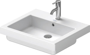 Duravit vero - inbouw wastafel 55x47x18 cm, 1 kraangat, alpine wit 0315550000