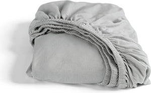 Cinderella hoeslaken - 180x200 210cm - jersey - lichtgrijs - tot 25 cm matrashoogte